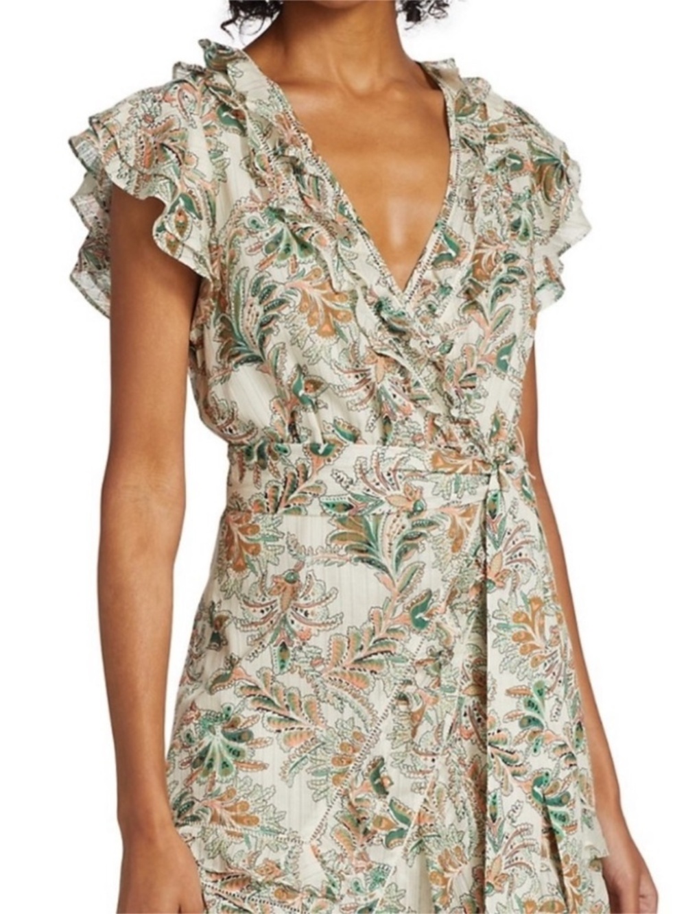 Veronica Beard Itzel Belted Floral Wrap Mini Dress